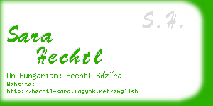 sara hechtl business card